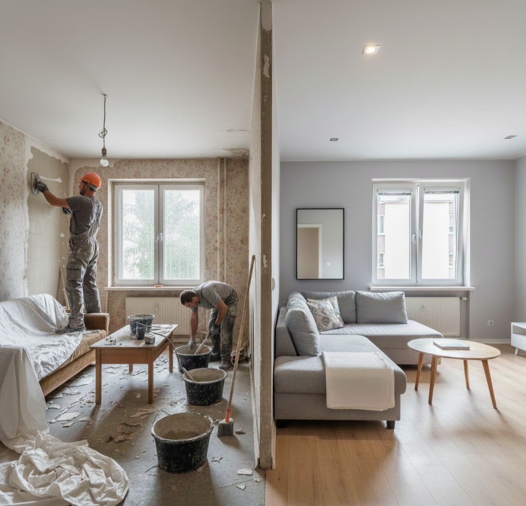 Byt 2+1, ul. Ulička, Brno – Kohoutovice, právě se dokončuje rekonstrukce