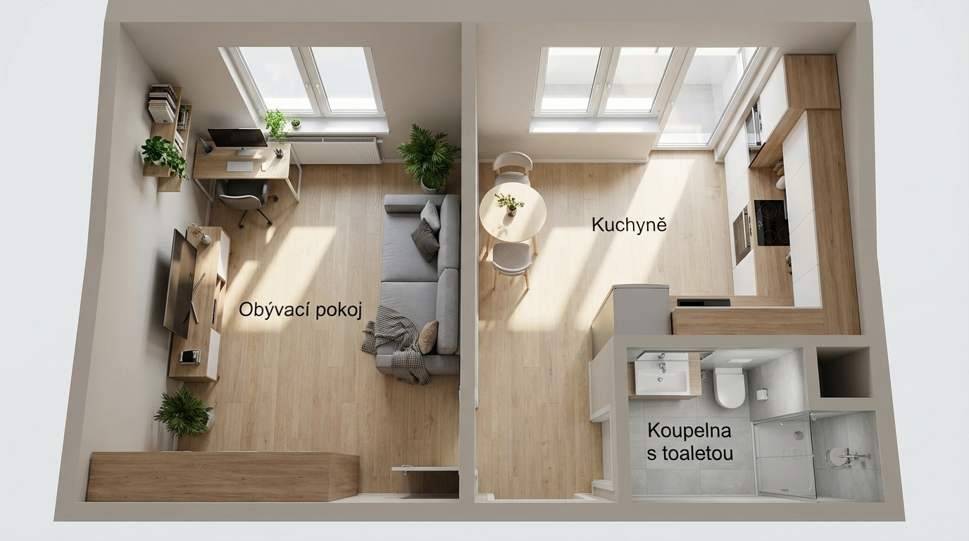 Byt 1+1, ul. Švehlova, Šlapanice