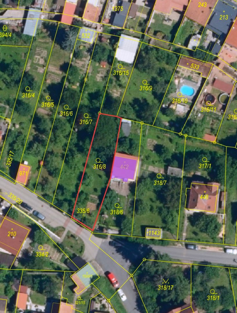 Pozemek 380 m², Dobrovského, Bílovice nad Svitavou + možnost koupě sousedního RD 4+kk